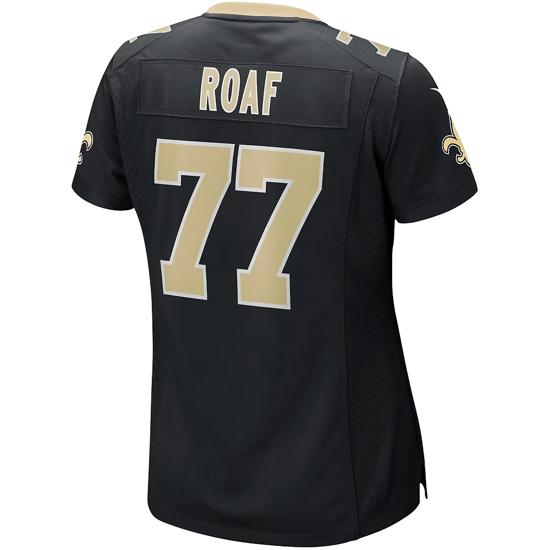 Zennovawear Willie Roaf New Orleans Saints Women's Game Retired Player Jersey - Black