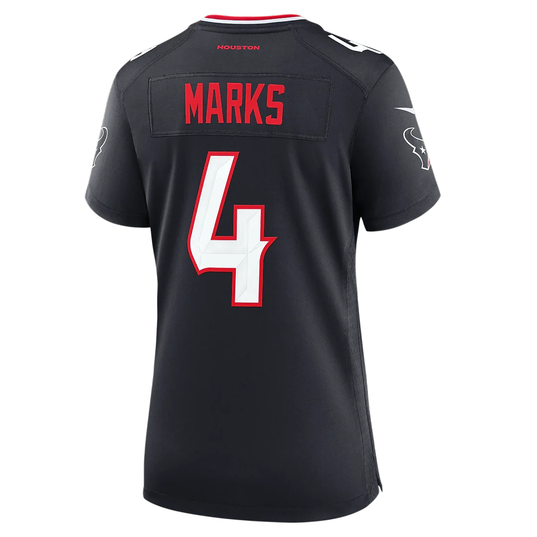 Zennovawear Woody Marks Houston Texans Women's Team Game Jersey - Navy