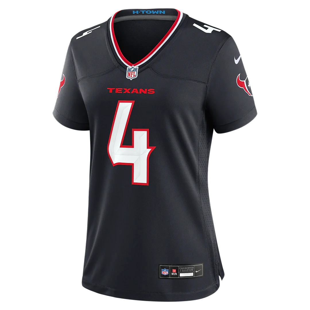 Zennovawear Woody Marks Houston Texans Women's Team Game Jersey - Navy