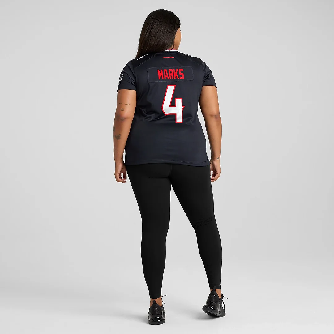 Zennovawear Woody Marks Houston Texans Women's Team Game Jersey - Navy