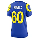 Zennovawear Wyatt Bowles Los Angeles Rams Women's Team Game Jersey - Royal