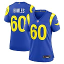 Zennovawear Wyatt Bowles Los Angeles Rams Women's Team Game Jersey - Royal