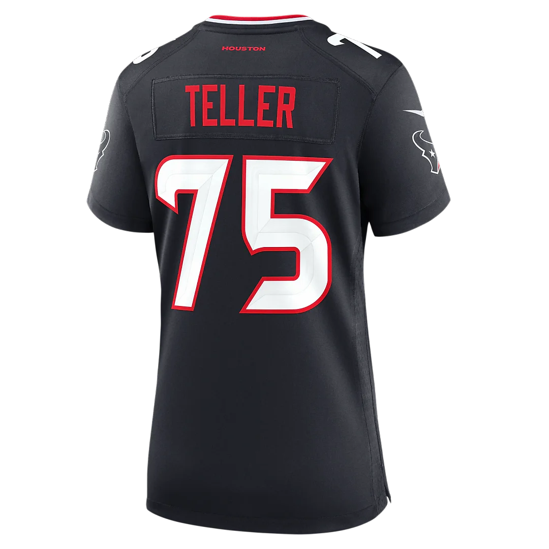 Zennovawear Wyatt Teller Houston Texans Women's Team Game Jersey - Navy