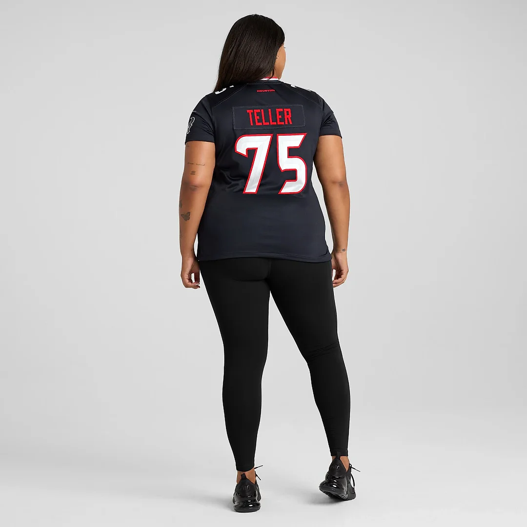 Zennovawear Wyatt Teller Houston Texans Women's Team Game Jersey - Navy