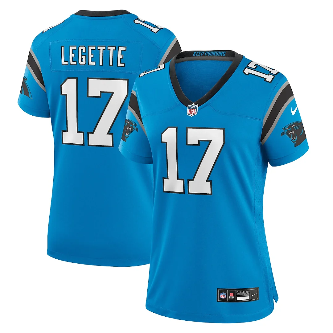 Zennovawear Xavier Legette Carolina Panthers Women's Alternate Game Jersey - Blue