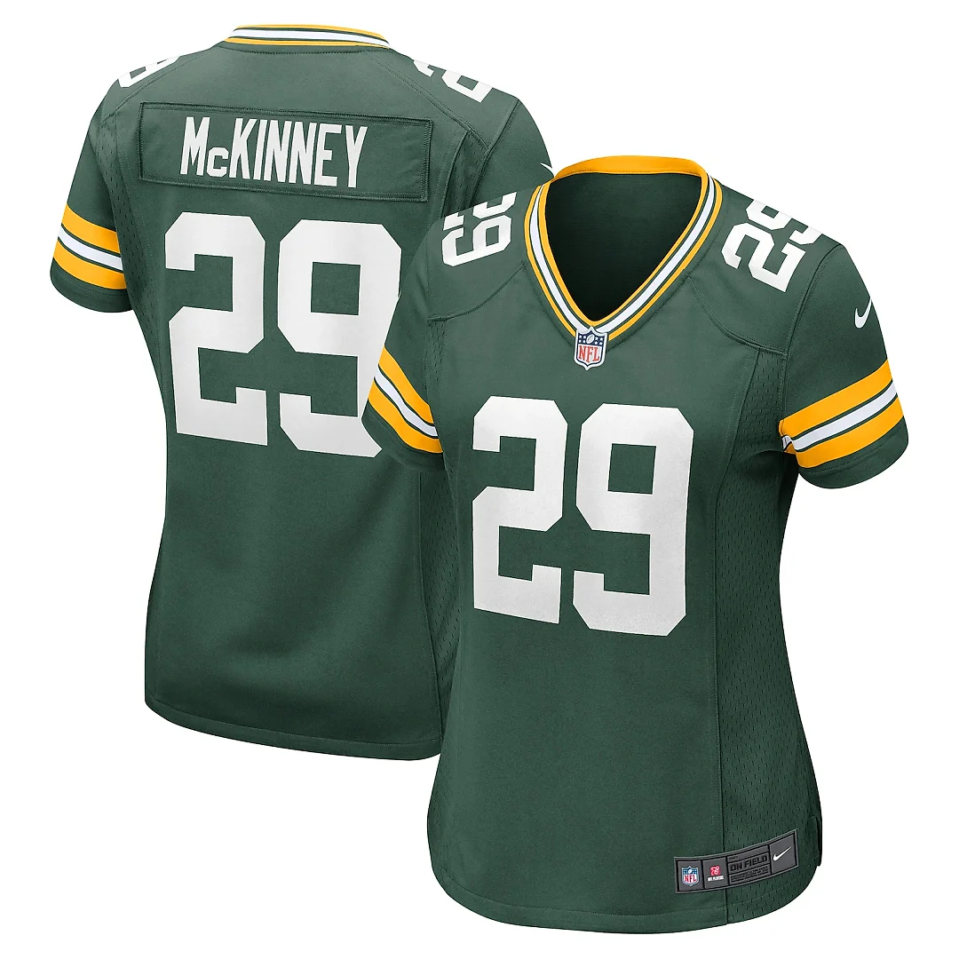 Zennovawear Xavier McKinney Green Bay Packers Women's Team Game Jersey - Green