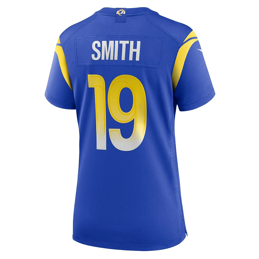 Zennovawear Xavier Smith Los Angeles Rams Women's Home Game Jersey - Royal