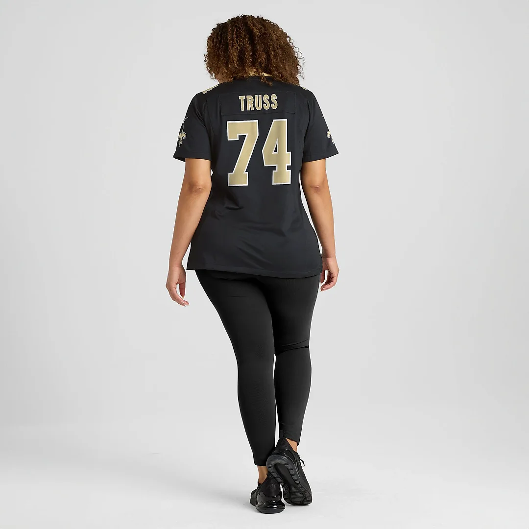 Zennovawear Xavier Truss New Orleans Saints Women's Team Game Jersey - Black