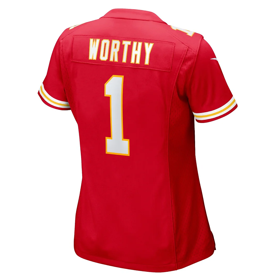 Zennovawear Xavier Worthy Kansas City Chiefs Women's Game Jersey - Red