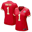 Zennovawear Xavier Worthy Kansas City Chiefs Women's Game Jersey - Red