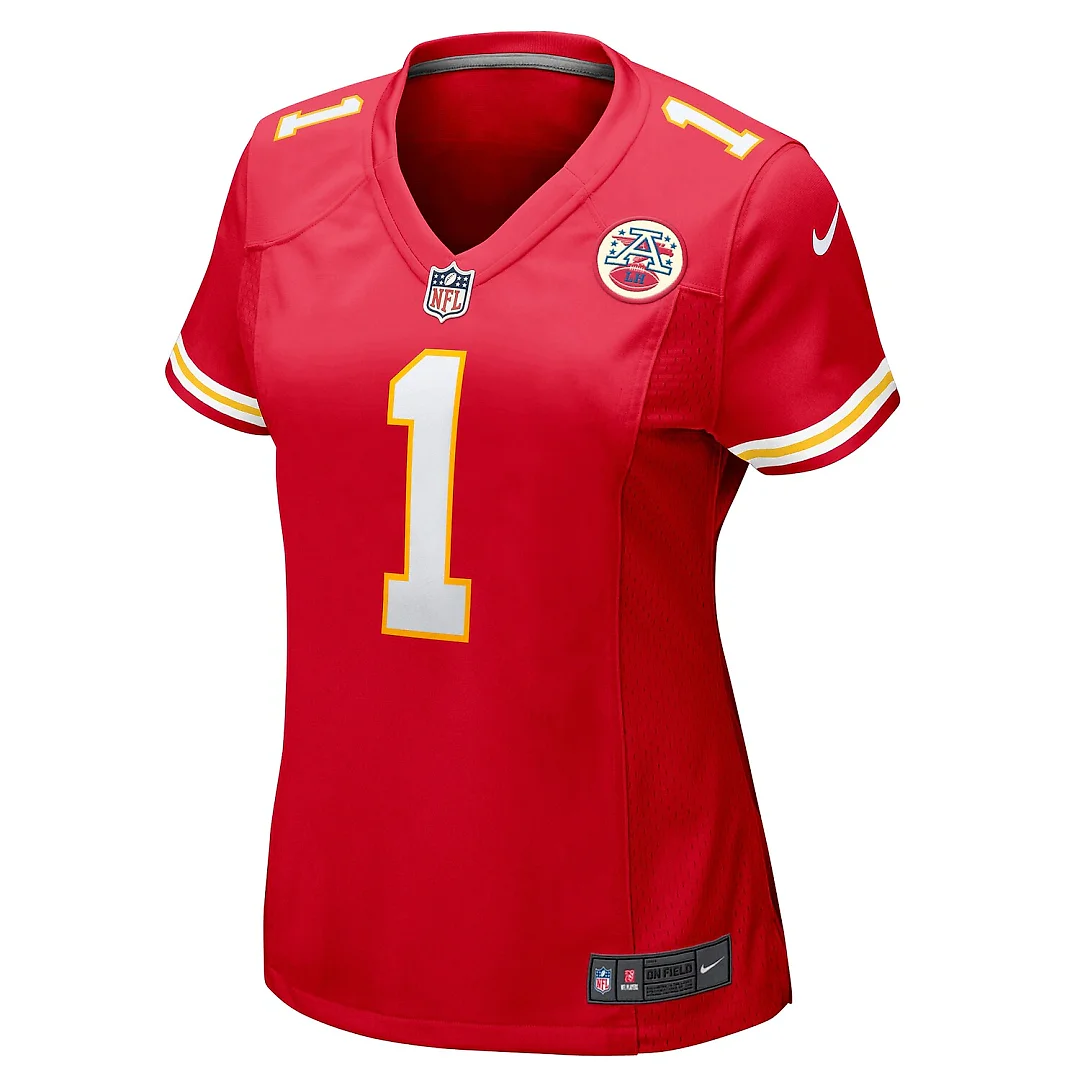 Zennovawear Xavier Worthy Kansas City Chiefs Women's Game Jersey - Red