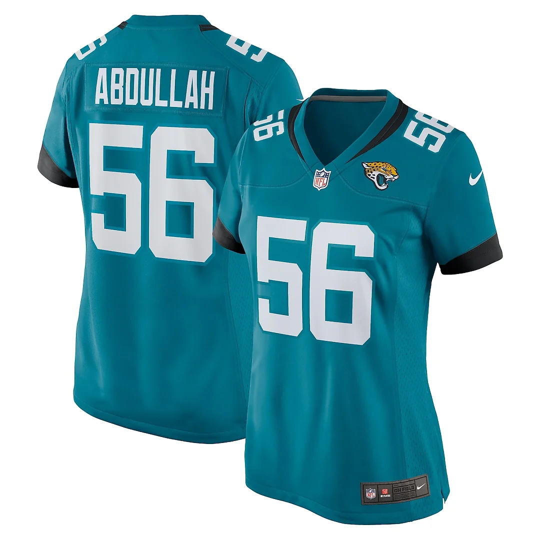 Zennovawear Yasir Abdullah Jacksonville Jaguars Women's Team Game Jersey - Teal