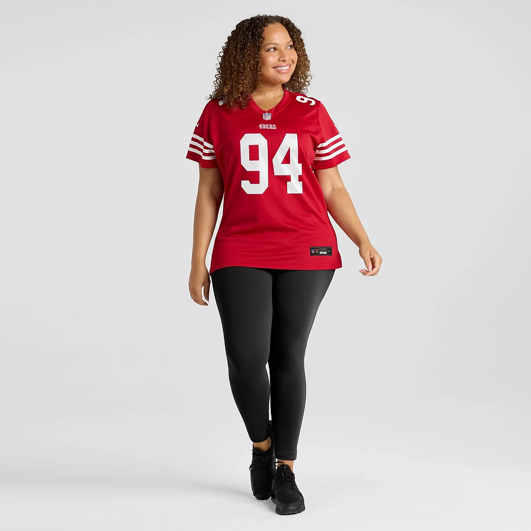 Zennovawear Yetur Gross-Matos San Francisco 49ers Women's Team Game Jersey - Scarlet