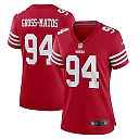 Zennovawear Yetur Gross-Matos San Francisco 49ers Women's Team Game Jersey - Scarlet