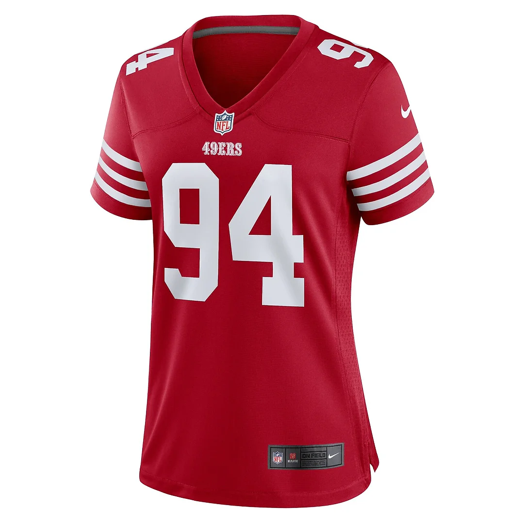 Zennovawear Yetur Gross-Matos San Francisco 49ers Women's Team Game Jersey - Scarlet