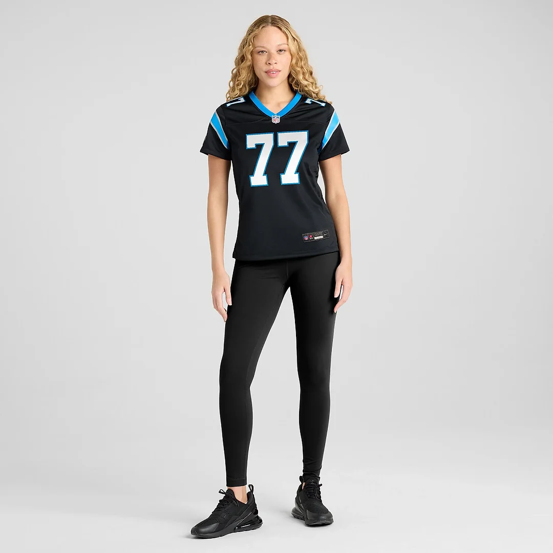 Zennovawear Yosh Nijman Carolina Panthers Women's Game Jersey - Black