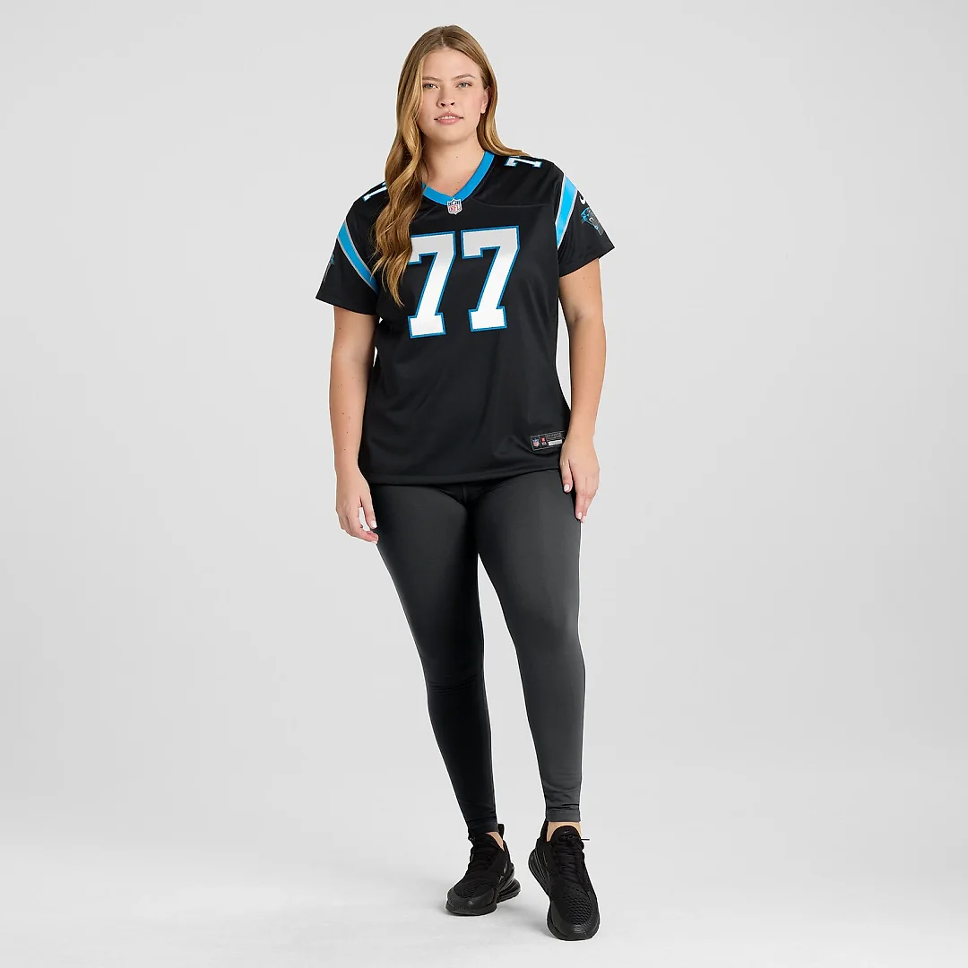 Zennovawear Yosh Nijman Carolina Panthers Women's Game Jersey - Black