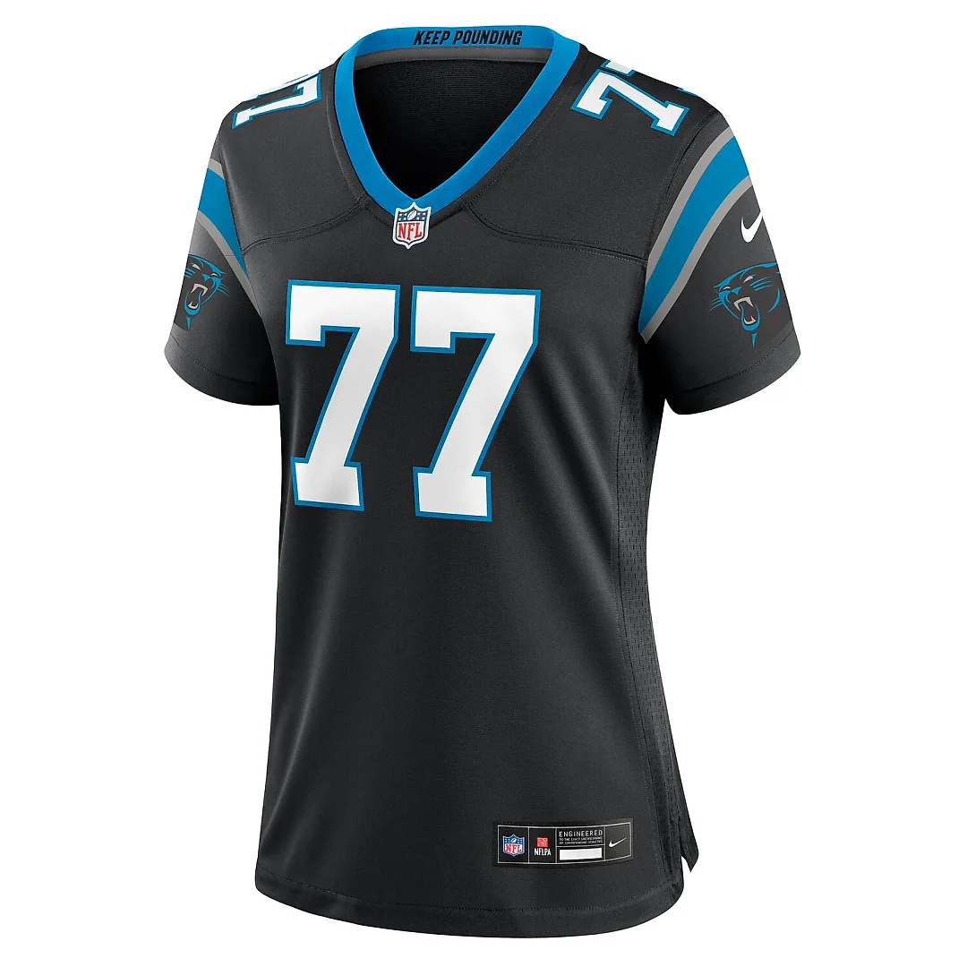 Zennovawear Yosh Nijman Carolina Panthers Women's Game Jersey - Black