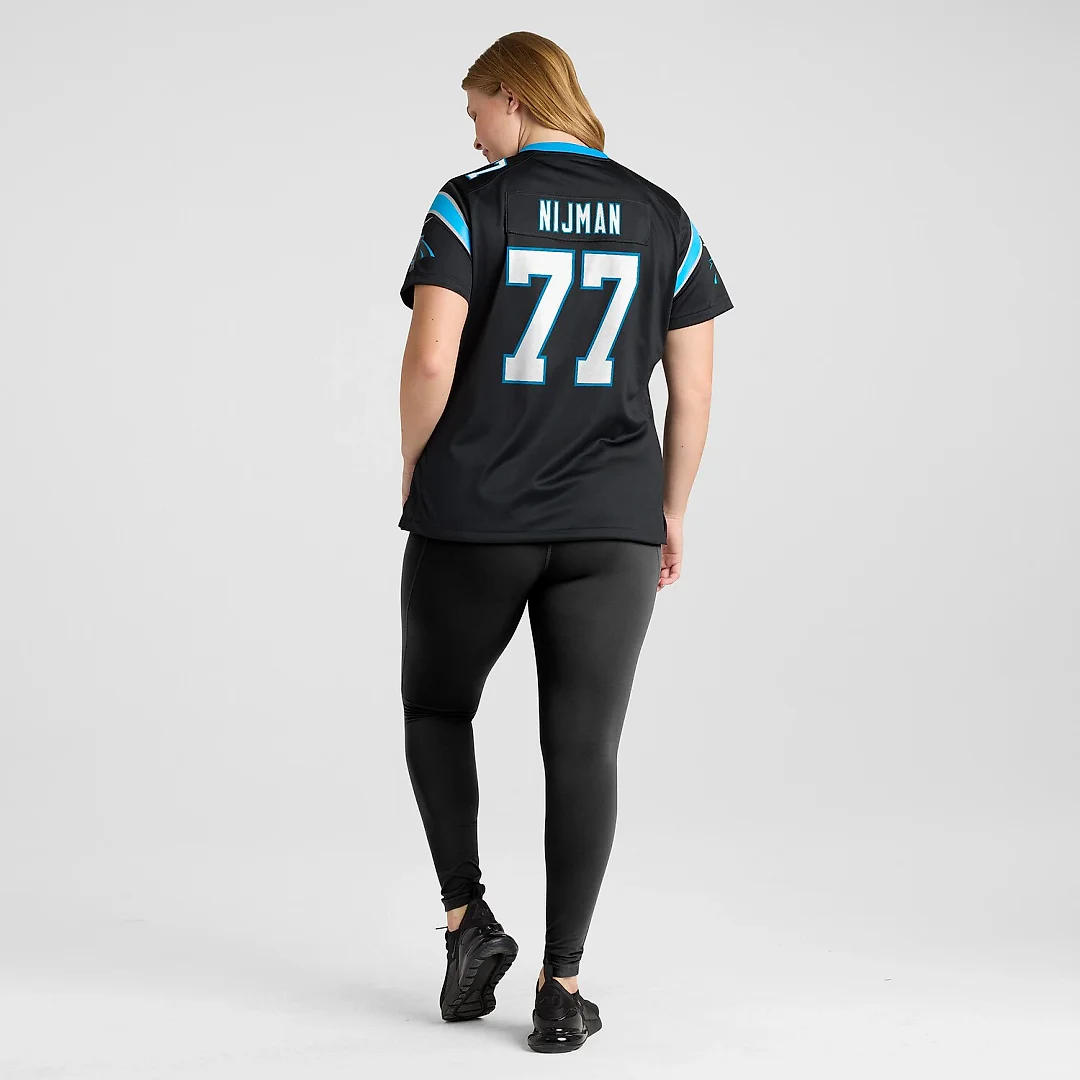 Zennovawear Yosh Nijman Carolina Panthers Women's Game Jersey - Black