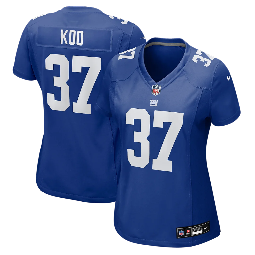 Zennovawear Younghoe Koo New York Giants Women's Team Game Jersey - Royal