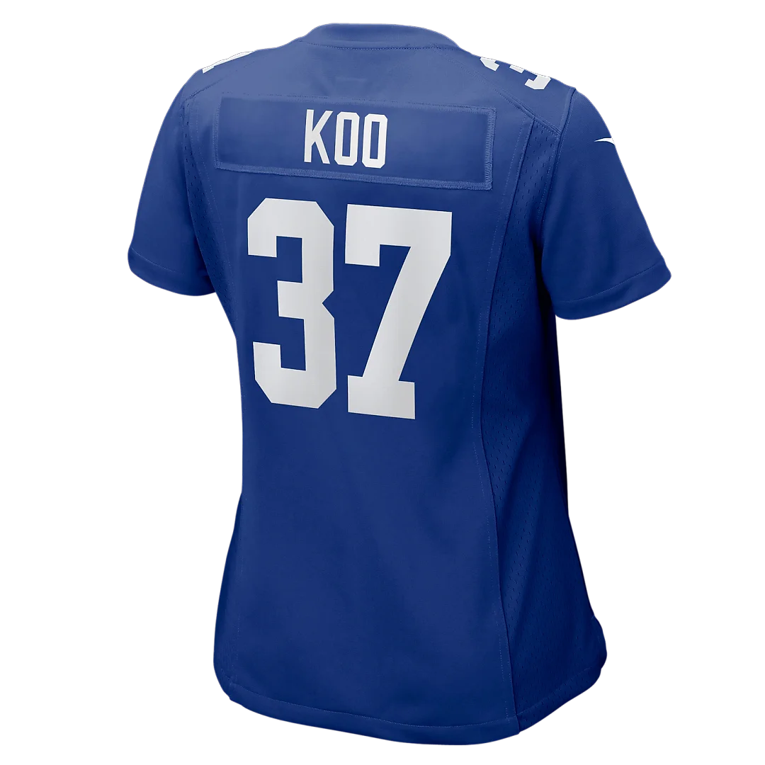 Zennovawear Younghoe Koo New York Giants Women's Team Game Jersey - Royal