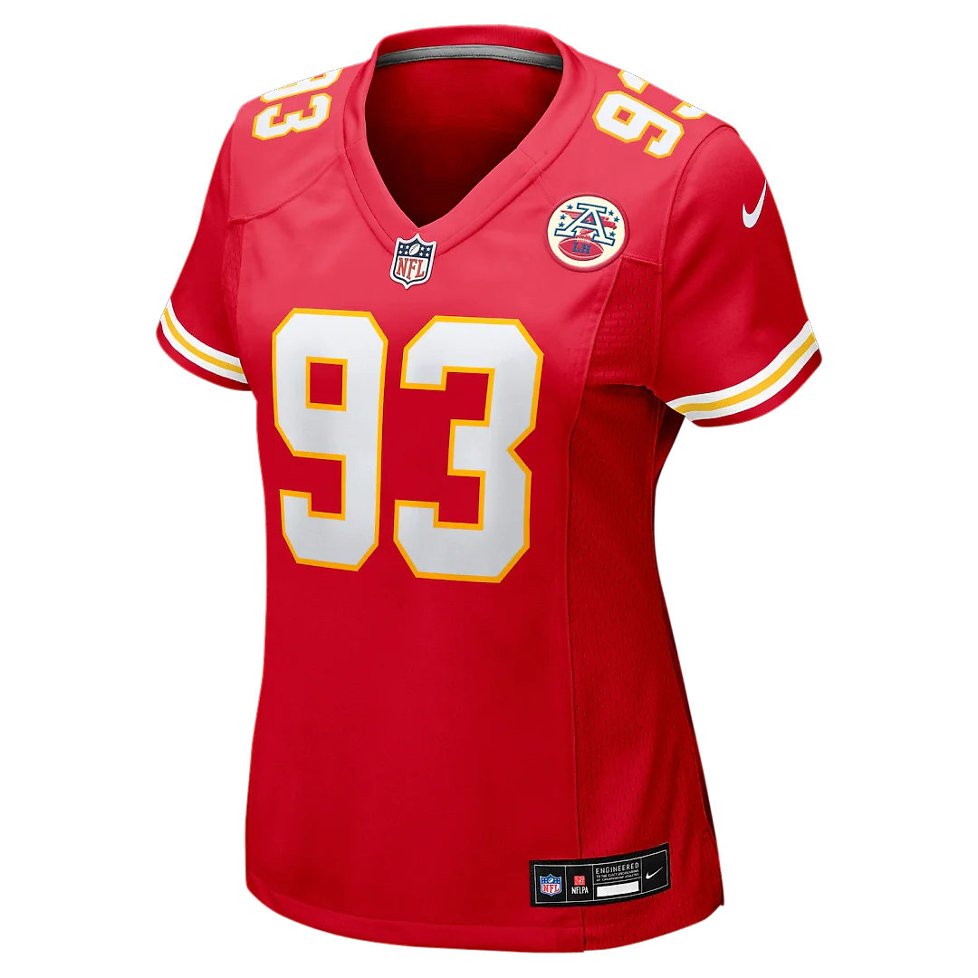 Zennovawear Zacch Pickens Kansas City Chiefs Women's Team Game Jersey - Red