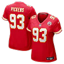Zennovawear Zacch Pickens Kansas City Chiefs Women's Team Game Jersey - Red