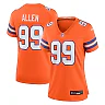 Zennovawear Zach Allen Denver Broncos Women's Mile High Collection 1977 Throwback Player Game Jersey - Orange