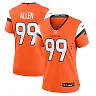 Zennovawear Zach Allen Denver Broncos Women's Team Game Jersey - Orange