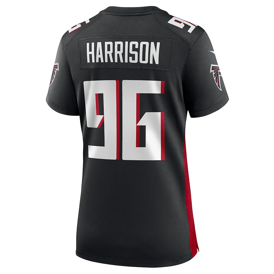 Zennovawear Zach Harrison Atlanta Falcons Women's Team Game Jersey - Black