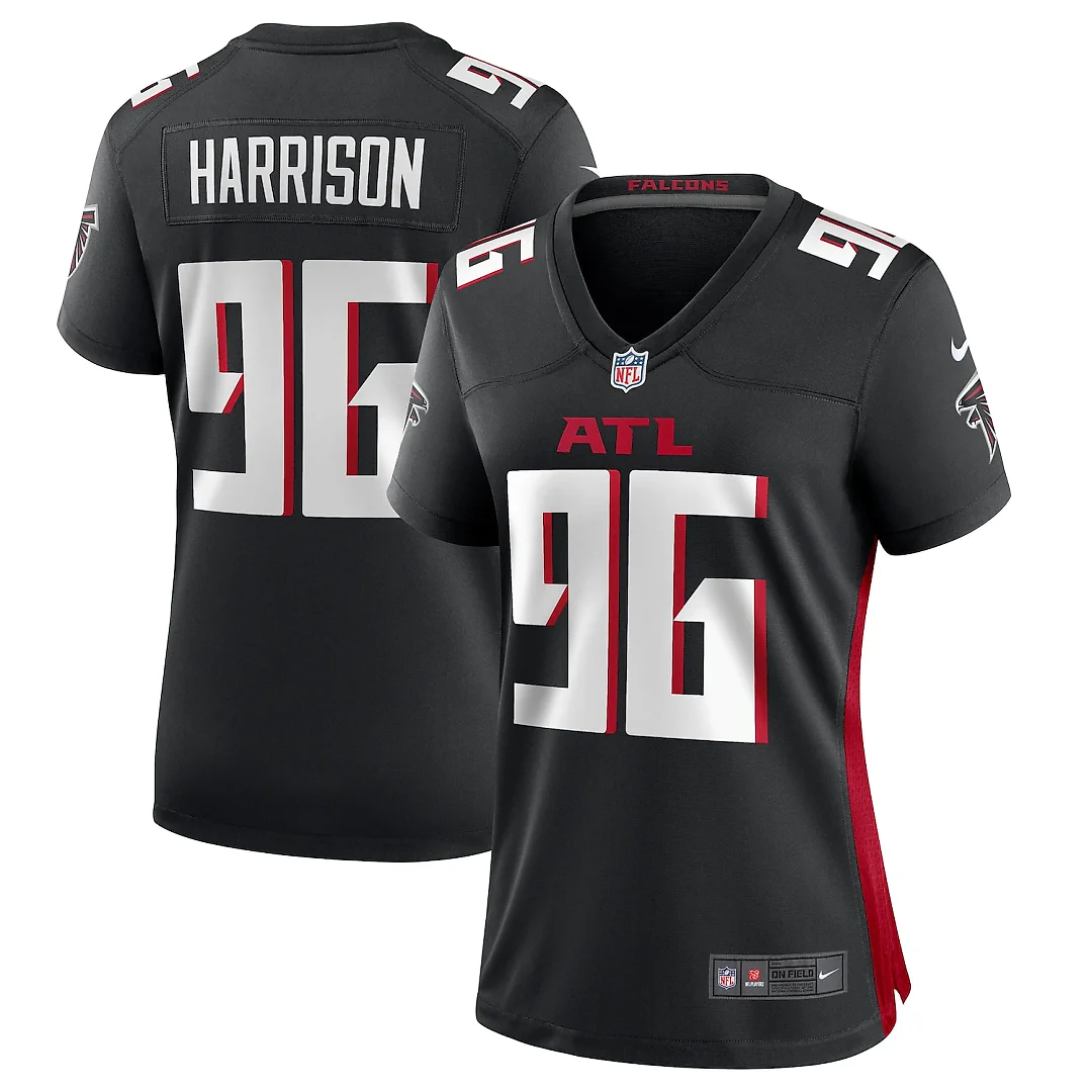 Zennovawear Zach Harrison Atlanta Falcons Women's Team Game Jersey - Black