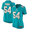 Zennovawear Zach Thomas Miami Dolphins Women's Game Retired Player Jersey - Aqua