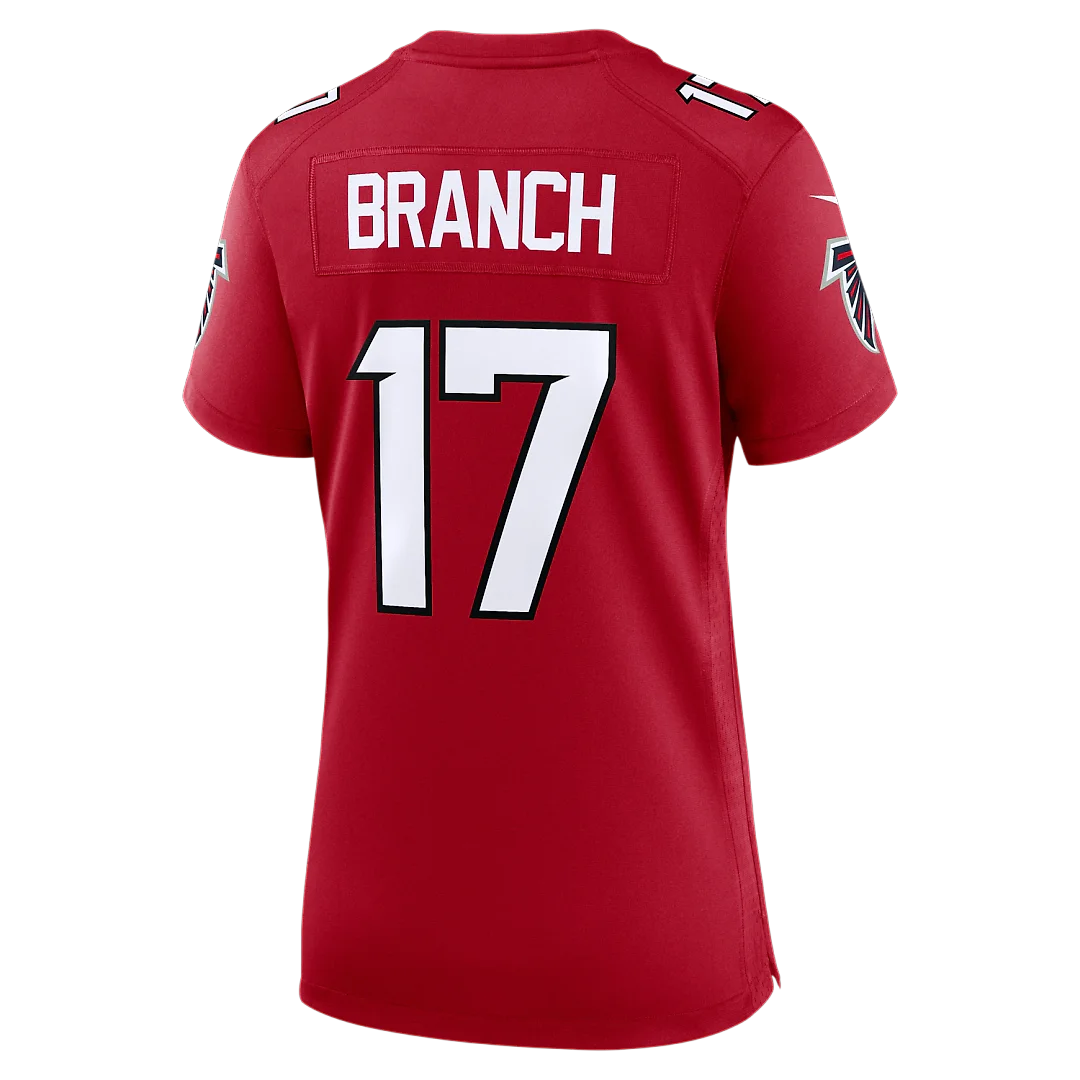 Zennovawear Zachariah Branch Atlanta Falcons Women's Team Game Jersey - Red