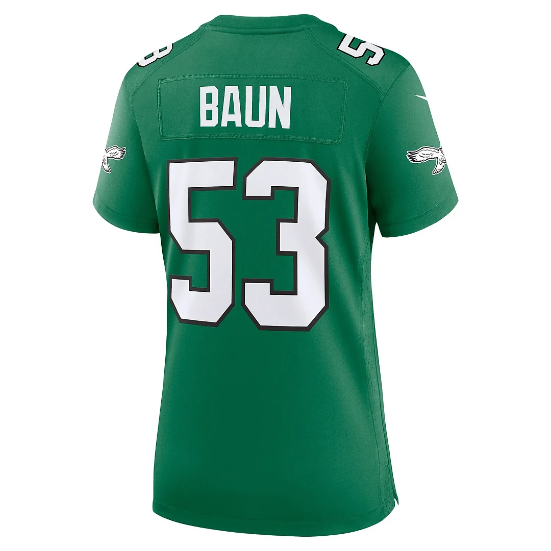 Zennovawear Zack Baun Philadelphia Eagles Women's Alternate Game Jersey - Kelly Green
