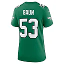 Zennovawear Zack Baun Philadelphia Eagles Women's Alternate Game Jersey - Kelly Green