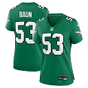 Zennovawear Zack Baun Philadelphia Eagles Women's Alternate Game Jersey - Kelly Green