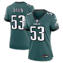 Zennovawear Zack Baun Philadelphia Eagles Women's Team Game Jersey - Midnight Green