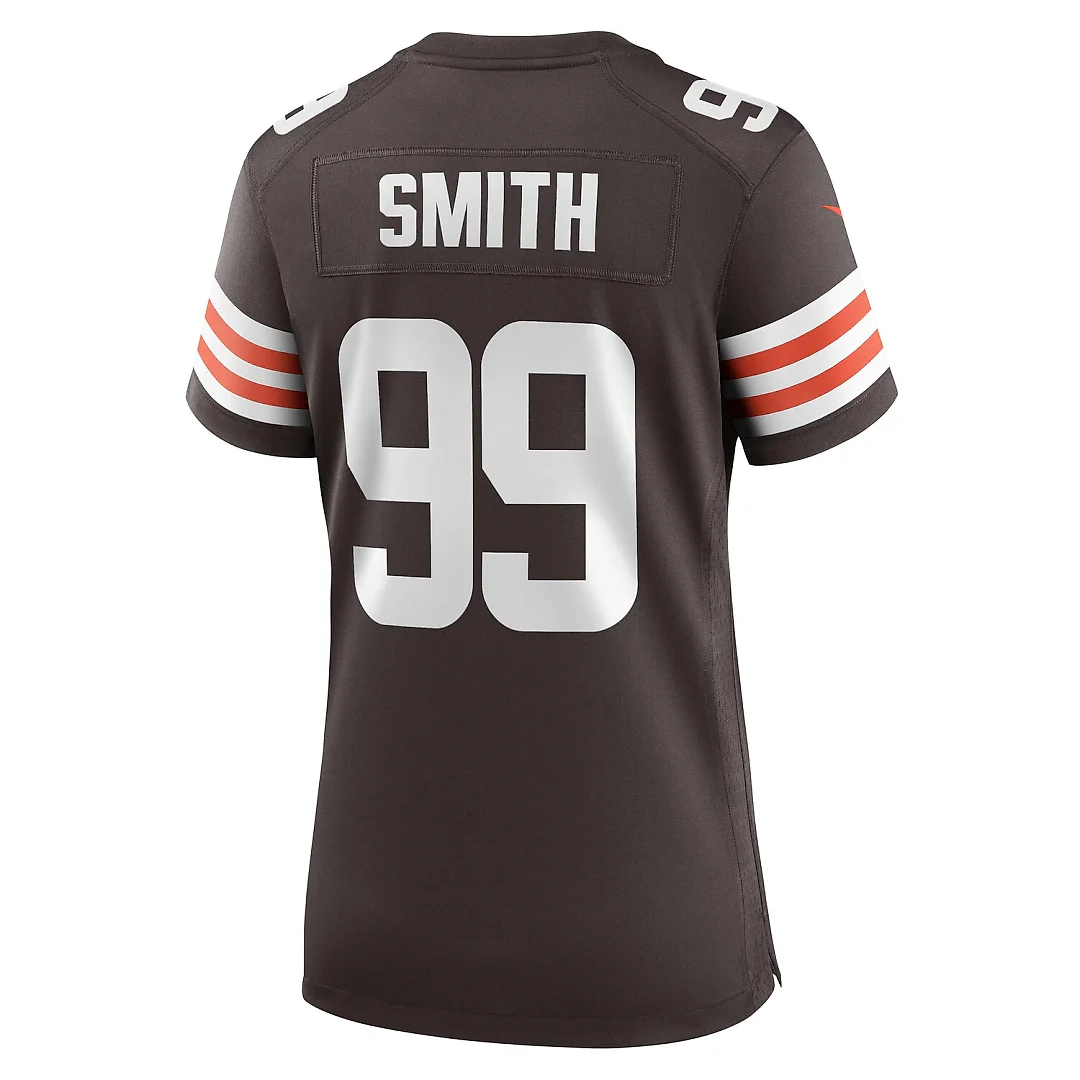 Zennovawear Za'Darius Smith Cleveland Browns Women's Team Game Jersey - Brown
