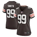 Zennovawear Za'Darius Smith Cleveland Browns Women's Team Game Jersey - Brown
