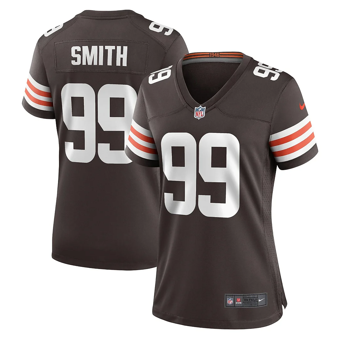 Zennovawear Za'Darius Smith Cleveland Browns Women's Team Game Jersey - Brown