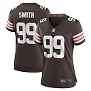 Zennovawear Za'Darius Smith Cleveland Browns Women's Team Game Jersey - Brown