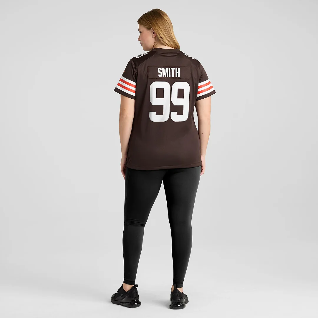 Zennovawear Za'Darius Smith Cleveland Browns Women's Team Game Jersey - Brown