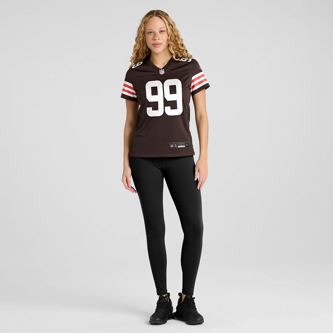 Zennovawear Za'Darius Smith Cleveland Browns Women's Team Game Jersey - Brown