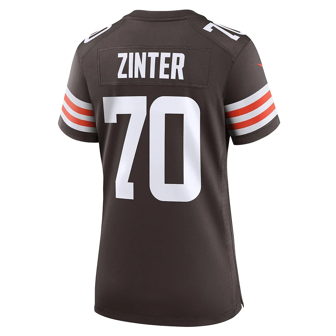 Zennovawear Zak Zinter Cleveland Browns Women's Game Jersey - Brown
