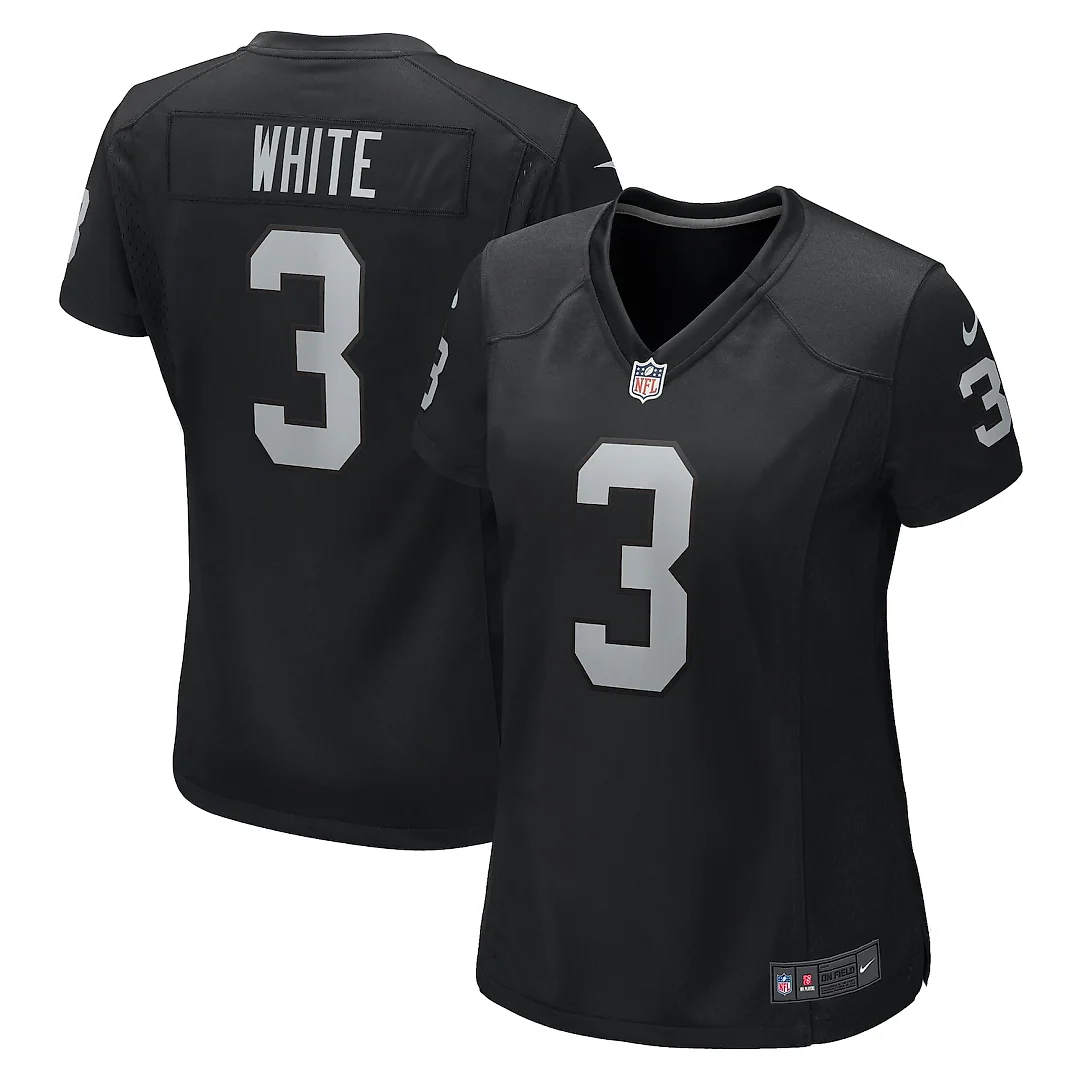 Zennovawear Zamir White Las Vegas Raiders Women's Game Jersey - Black