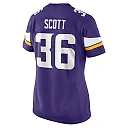 Zennovawear Zavier Scott Minnesota Vikings Women's Team Game Jersey - Purple