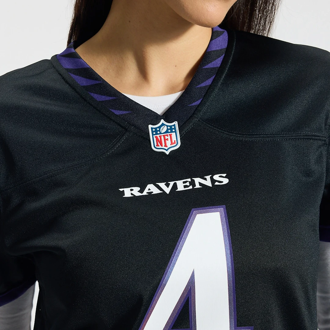 Zennovawear Zay Flowers Baltimore Ravens Women's Alternate Game Jersey - Black