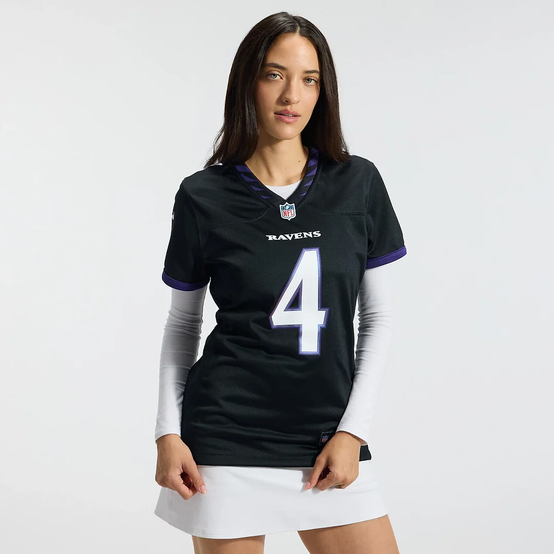Zennovawear Zay Flowers Baltimore Ravens Women's Alternate Game Jersey - Black