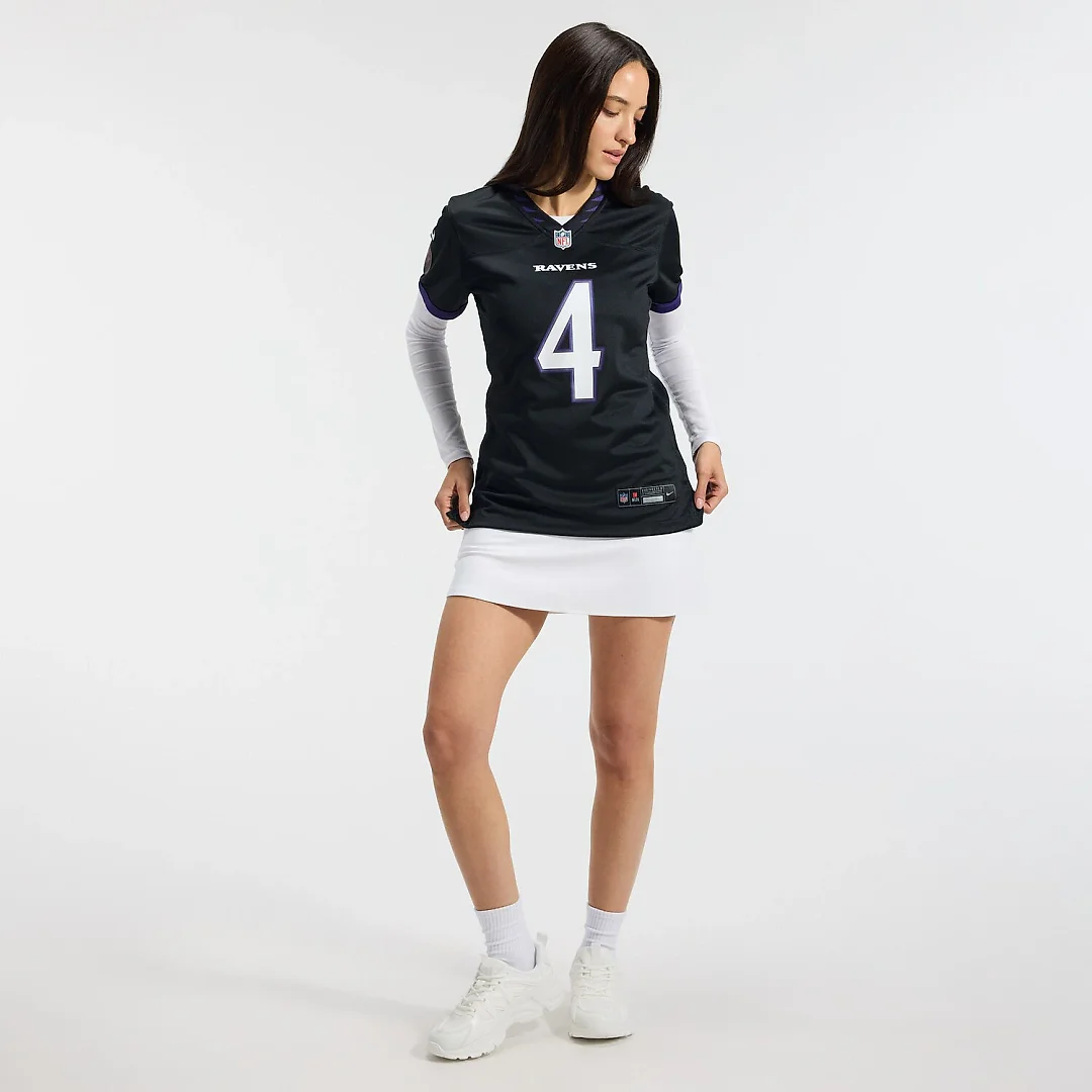 Zennovawear Zay Flowers Baltimore Ravens Women's Alternate Game Jersey - Black