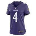 Zennovawear Zay Flowers Baltimore Ravens Women's Team Game Jersey - Purple